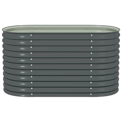 Arriate De Acero Galvanizado Gris 160x80x81 Cm_4