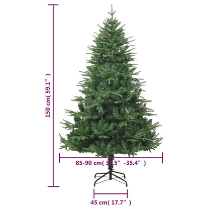 Vidaxl Árbol De Navidad Artificial Verde 150 Cm Pvc Y Pe_5