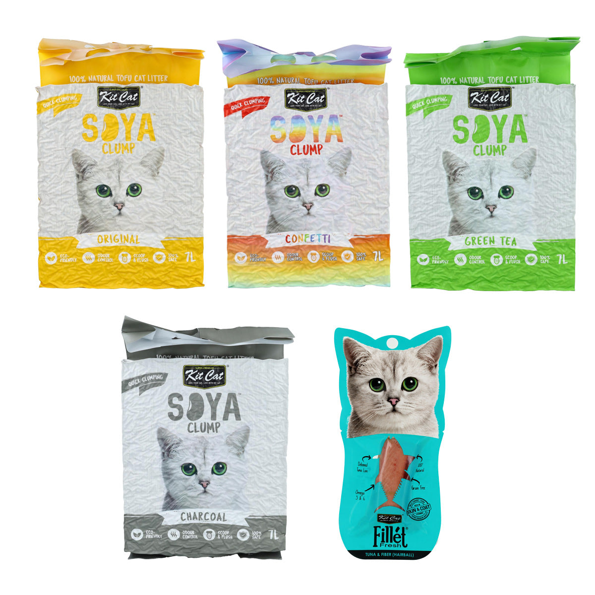 Kit Cat Discovery Box MINI Arenas Vegetales para gatos + Regalo