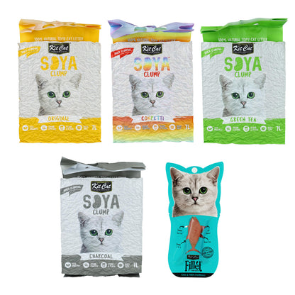 Kit Cat Discovery Box MINI Arenas Vegetales para gatos + Regalo