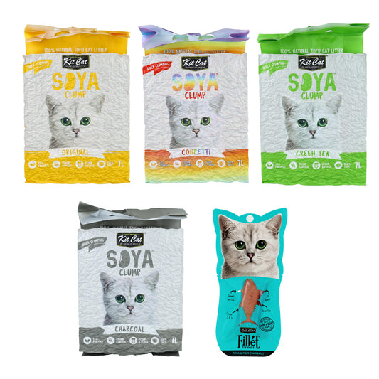 Kit Cat Discovery Box MINI Arenas Vegetales para gatos + Regalo