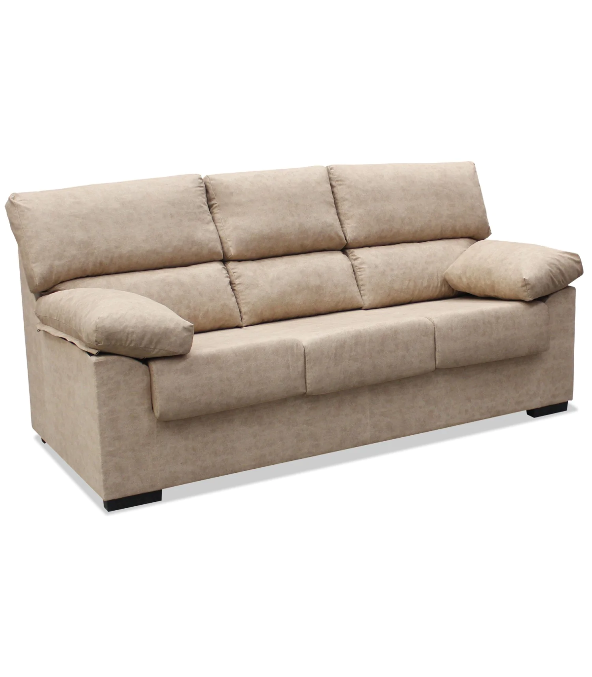 Sofá Tres Plazas Irene Tapizado Beige 200 Cm (ancho) X 99 Cm (alto) X 90 Cm (fondo)_0