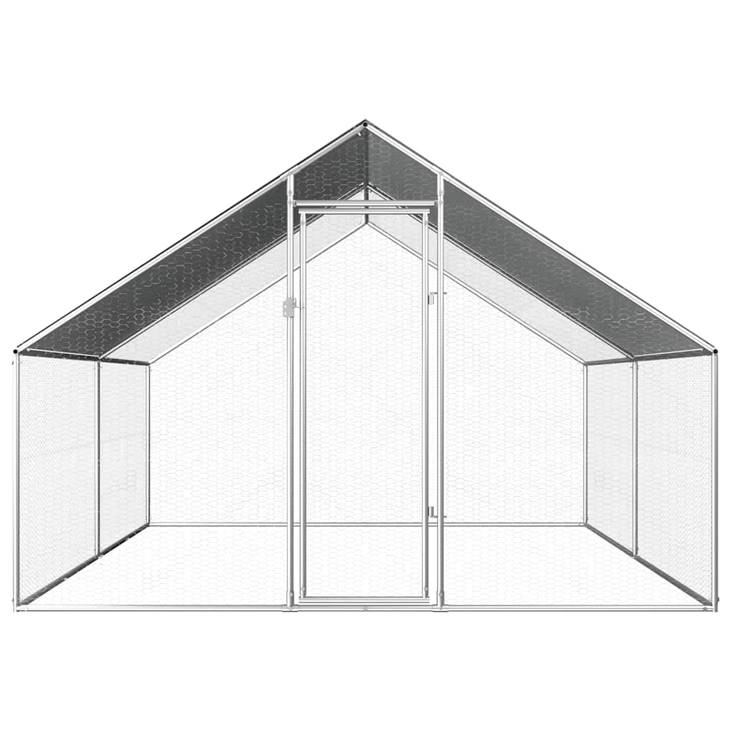 Vidaxl Jaula Gallinero De Exterior De Acero Galvanizado 2,75x4x1,92 M_1