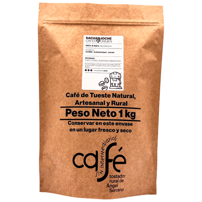 Cafe Sin Intermediarios Café Nicaragua Sacuanjoche En Grano Para Superautomática 1 Kg_0