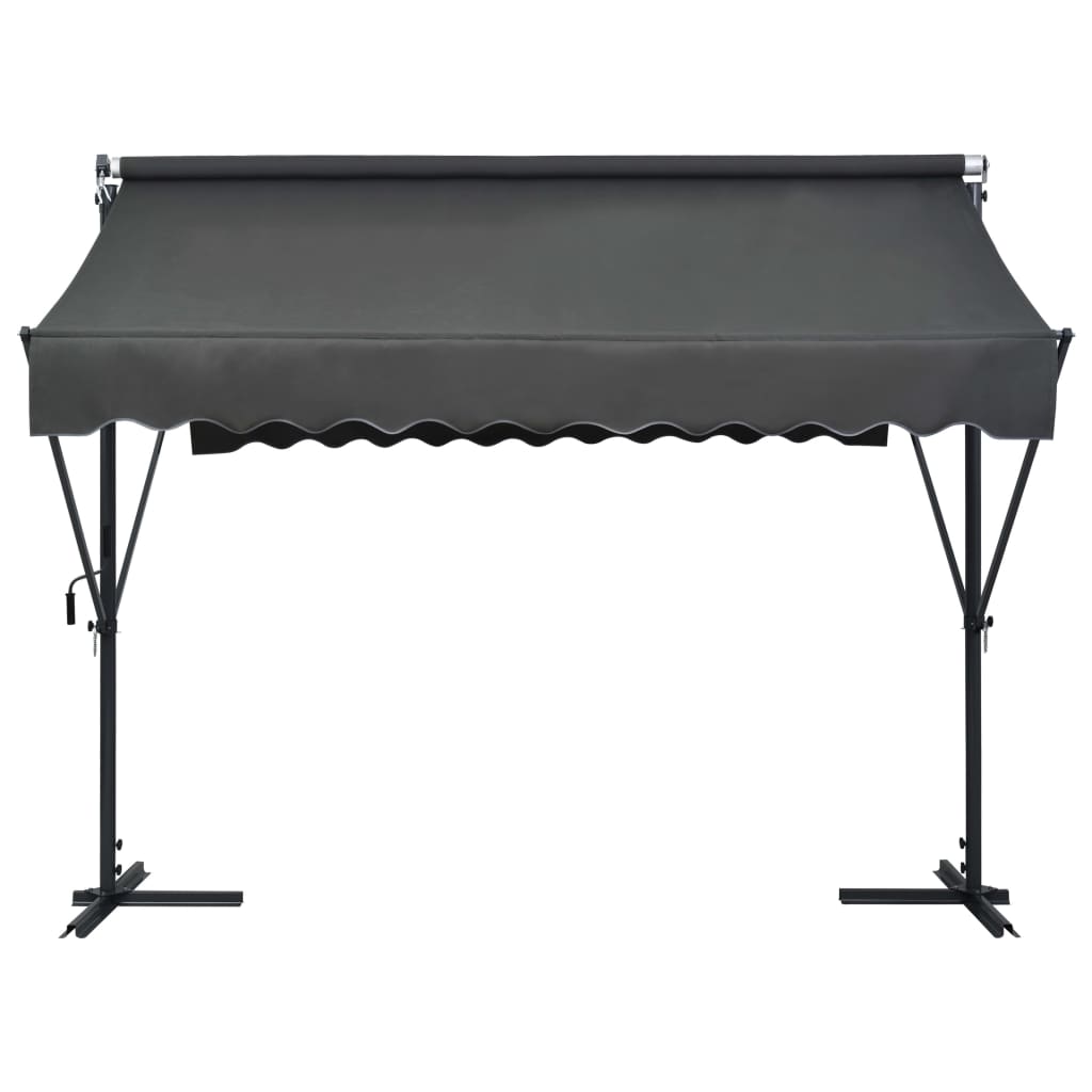 Toldo De Pie Independiente Gris Antracita 300x300 Cm_0