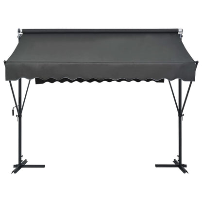 Toldo De Pie Independiente Gris Antracita 300x300 Cm_0