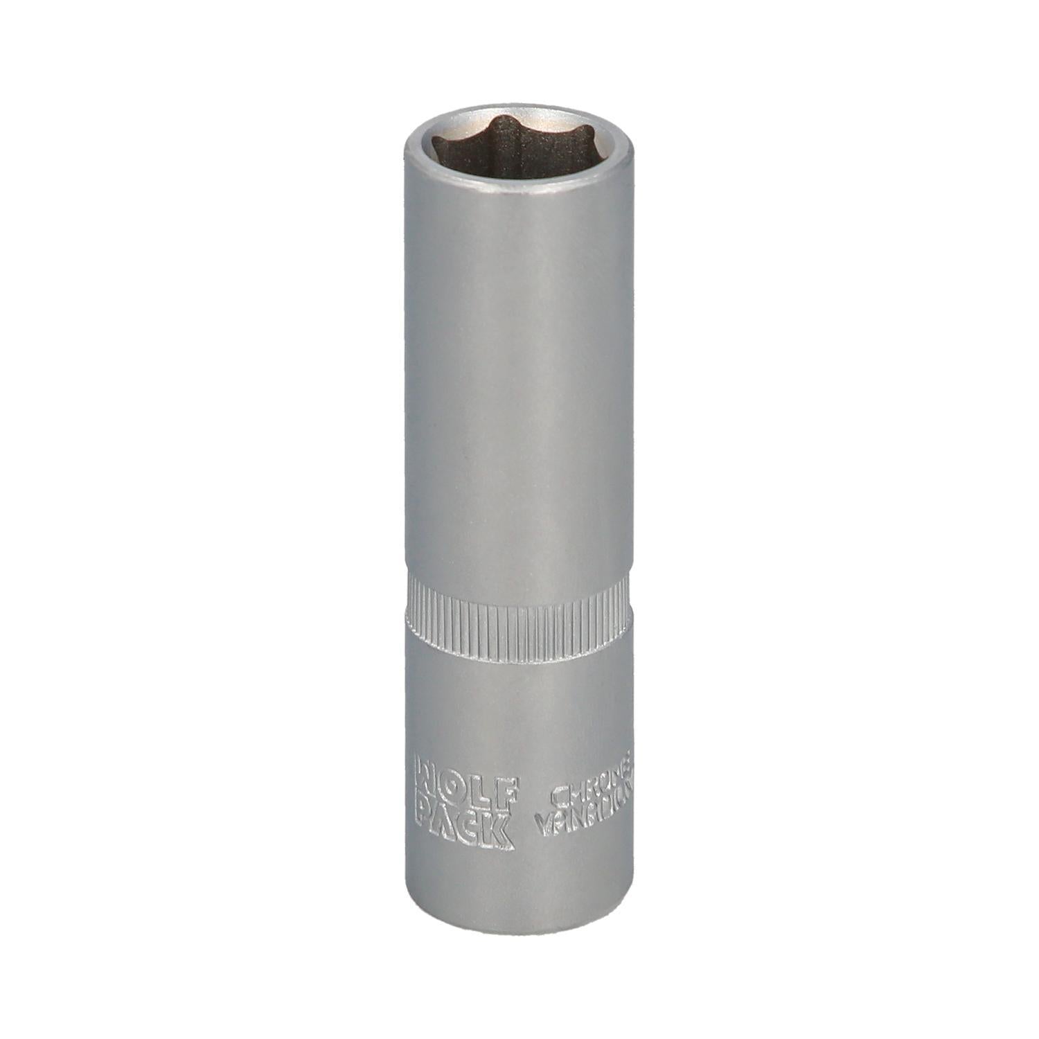 Llave Vaso 1/2 Hexagonal Larga 15 Mm. Perfil De 6 Caras. Acero Cromo Vanadio, Aristas Redondas_0