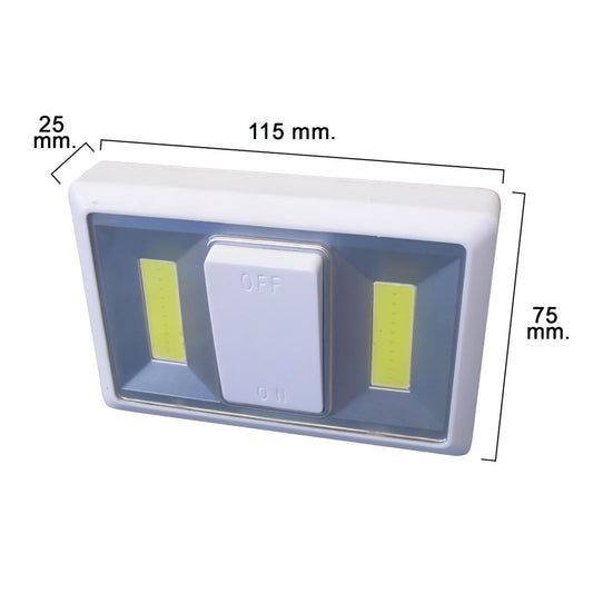 Linterna / Luces Led Para Pared / Armario A Pilas (4 Aaa) 250 Lumenes (fijación Mediante Pegatina, Iman O Tornillos)_0