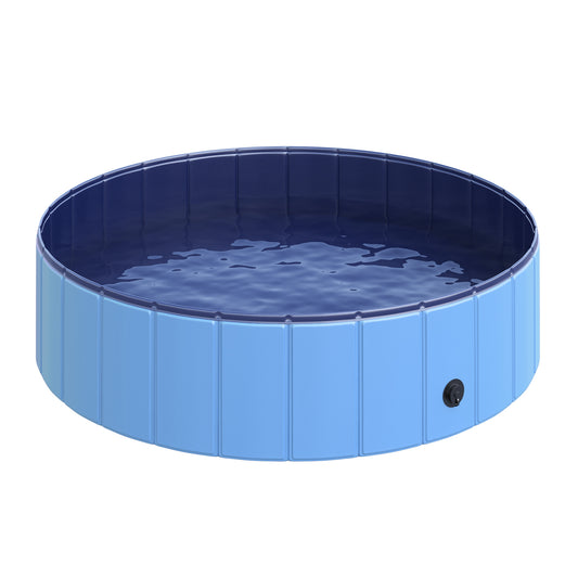 Pawhut Piscina Plegable Para Perros Gatos Bañera Portátil Antideslizante_0