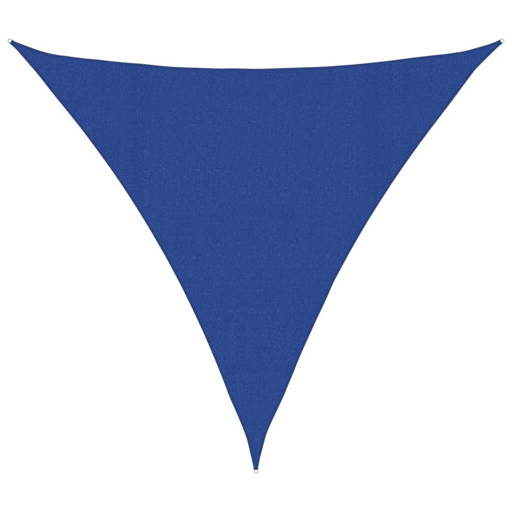 Vidaxl Toldo De Vela Triangular Hdpe Azul 160 G/m² 4,5x4,5x4,5 M_0