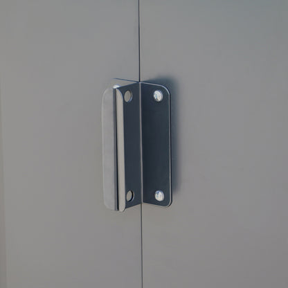 Caseta Cobertizo Colossus 10×8 Metal Gris Antracita_4