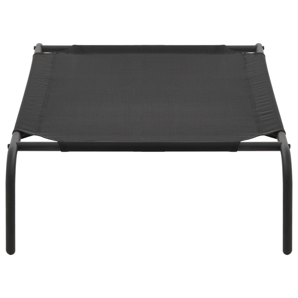 Cama De Perro Elevada Negra Textilene S / Vetonek_1