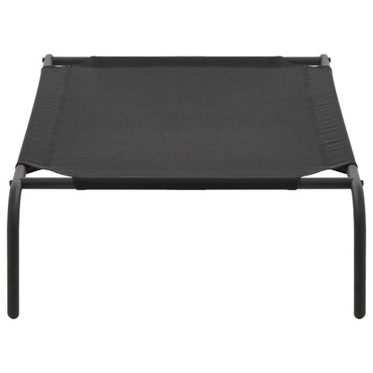 Cama De Perro Elevada Negra Textilene S / Vetonek_1