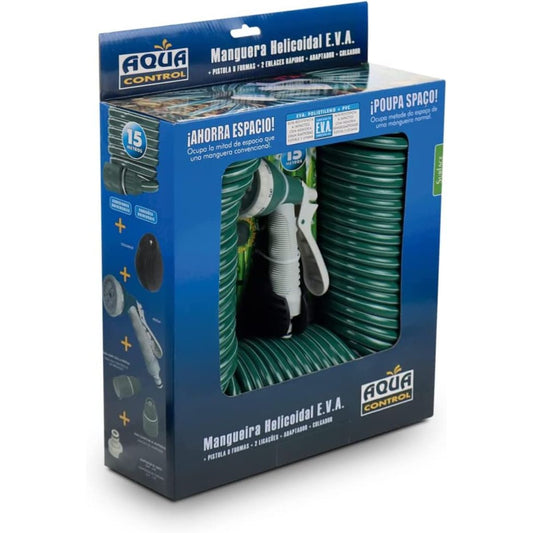 Manguera extensible helicoidal 15 m Aqua Control