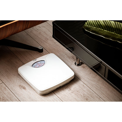 Báscula Analógica De Baño, Precisión, Mecánica, Medición Hasta 130 Kg, Sin Pilas, Fácil Uso Adler Ad8151w Blanco_1
