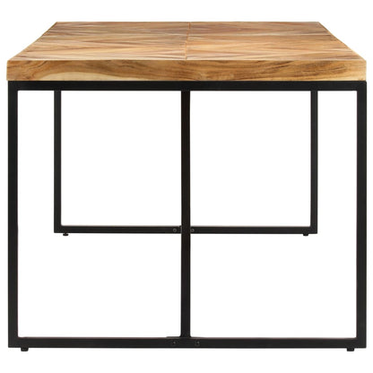 Mesa De Comedor De Madera Maciza De Acacia Y Mango 180x90x76 Cm_1