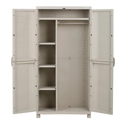 Armario Escobero 90 cm Space Saver Plastiken Beige