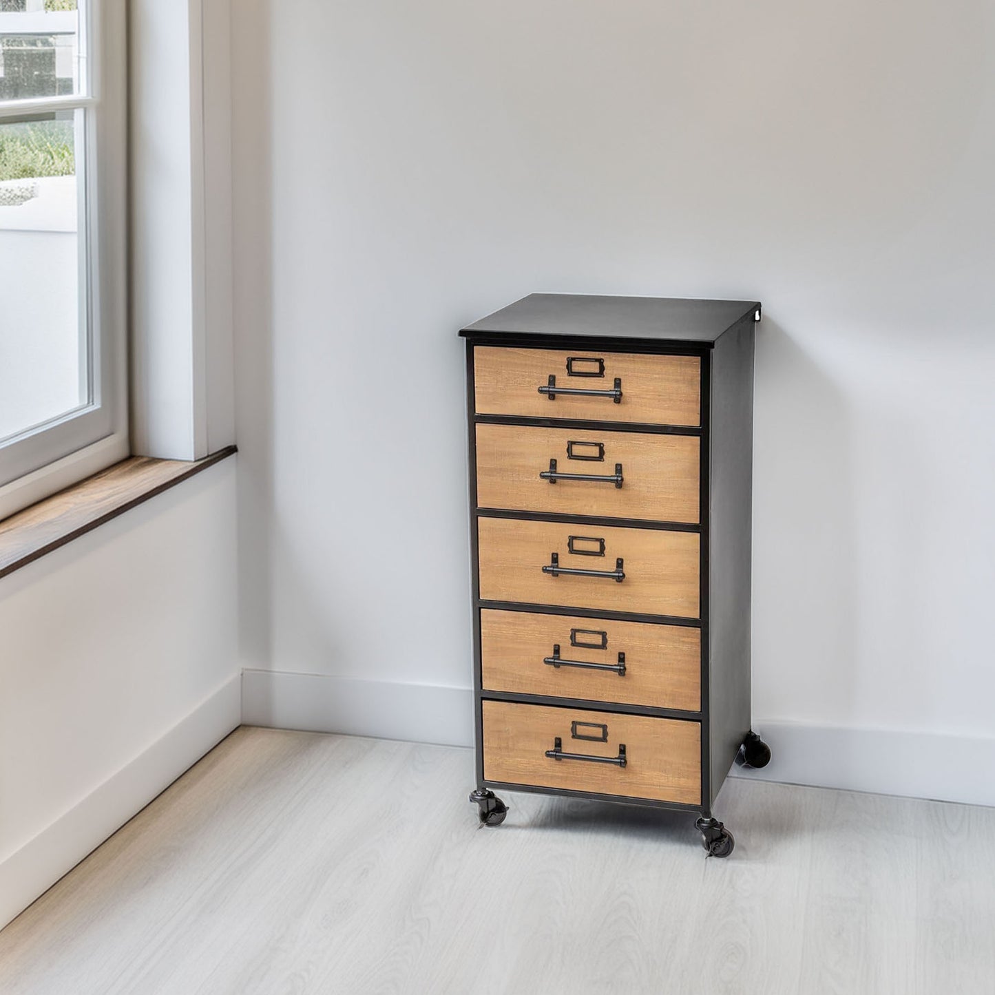 Wellhome Cajonera Archivos Retro Metal Y Madera_3