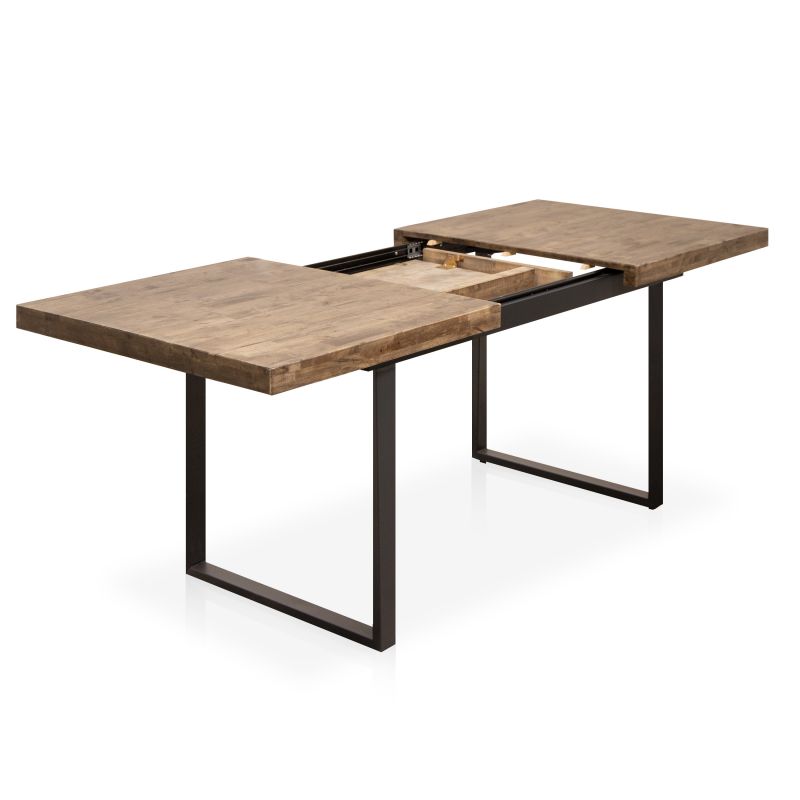 Mesa De Comedor Extensible Natural Madera, Roble, 180 X 76 X 80_4