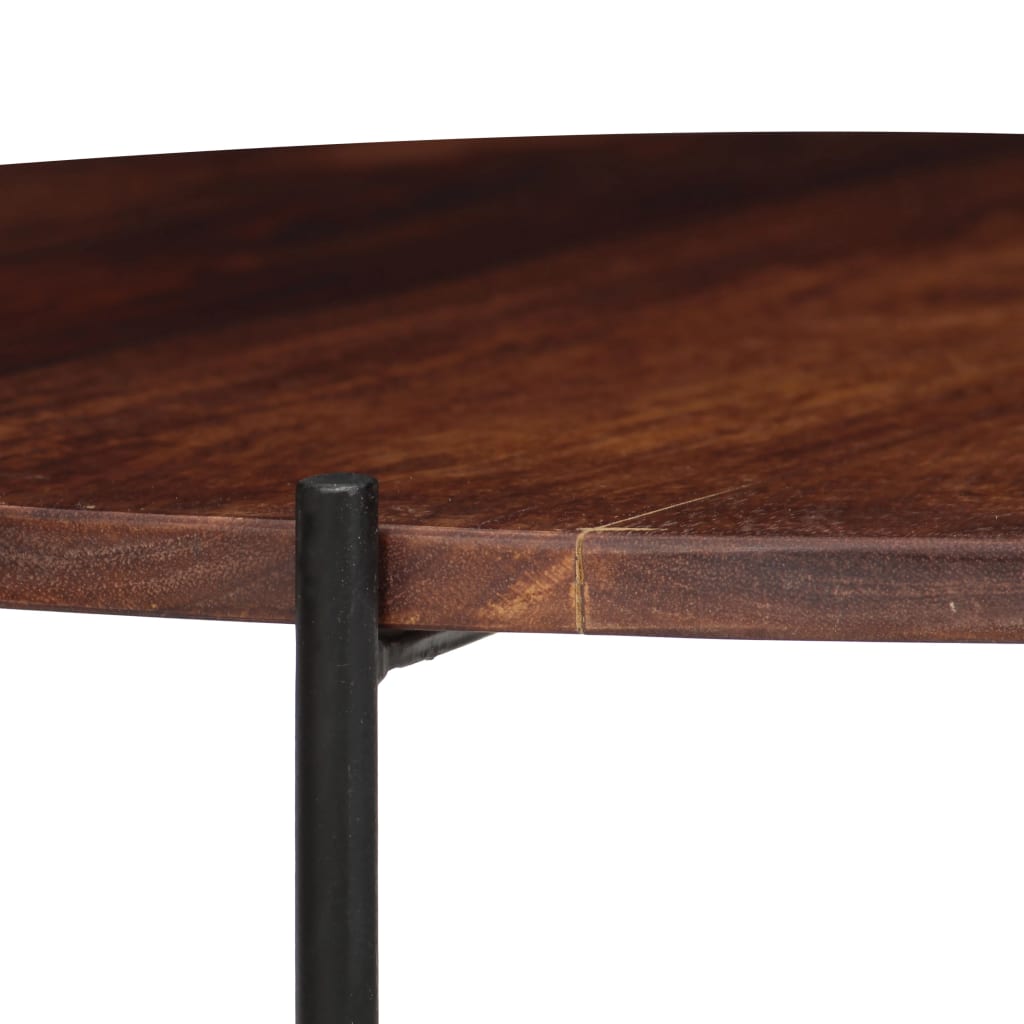 Set De Mesas De Centro 2 Uds Madera Maciza De Sheesham 60x35 Cm_4