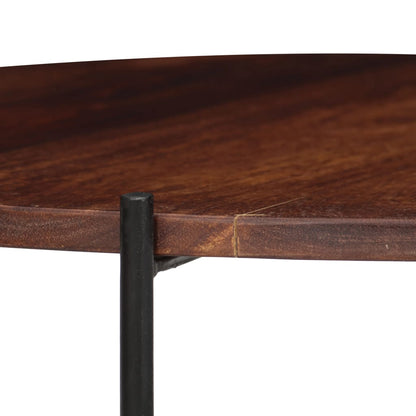 Set De Mesas De Centro 2 Uds Madera Maciza De Sheesham 60x35 Cm_4