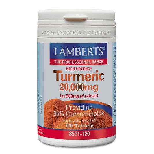 Cúrcuma Lamberts 60 tabletas 20.000 mg