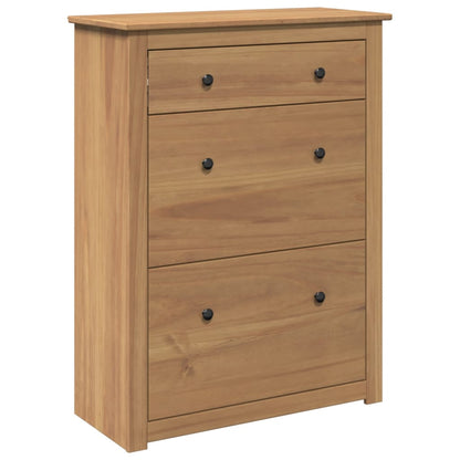 Mueble Zapatero Panama Madera Maciza De Pino 80x35x105 Cm / Vetonek_1