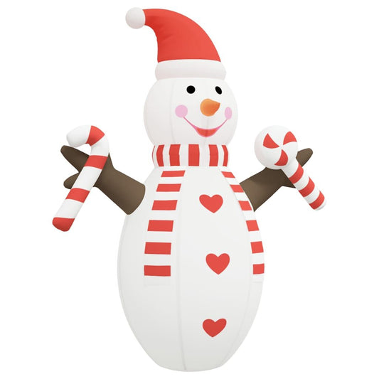 Vidaxl Muñeco De Nieve Inflable De Navidad Con Led 630 Cm_0