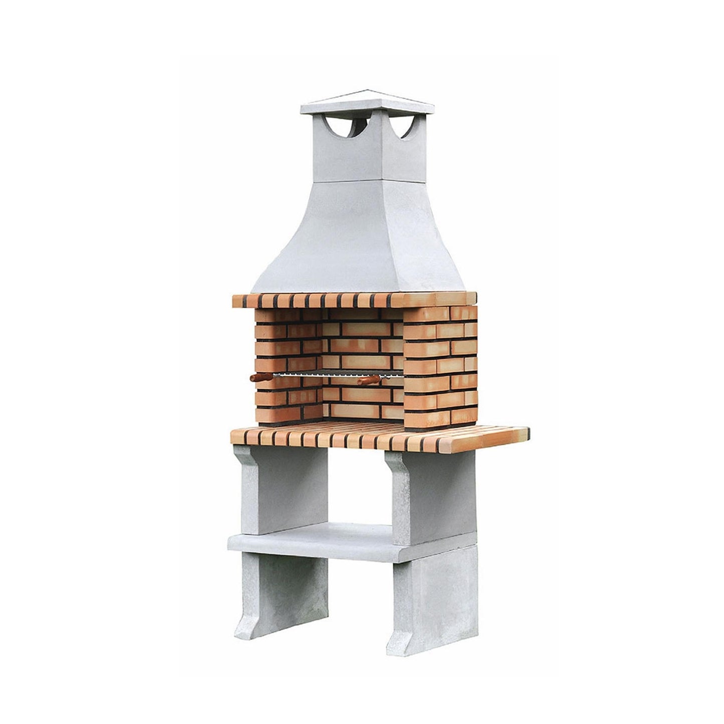 Barbacoa Nápoles XL con mini bancada Movelar Con brasero