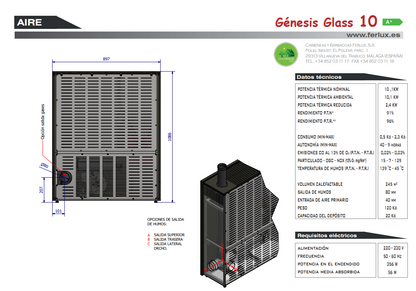 Bricosol Estufa De Pellets Genesis Glass 10 De Ferlux_3