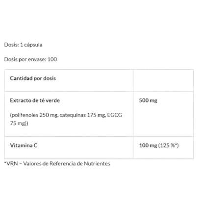 Green Tea With Vit C 100 Caps_1