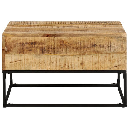 Mesa De Centro Madera De Mango Rugosa 68x68x41 Cm_0