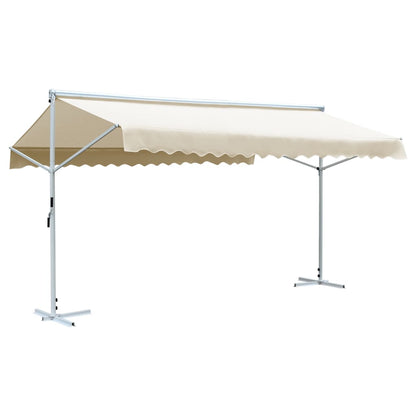 Vidaxl Toldo De Pie Independiente Color Crema 600x300 Cm_0