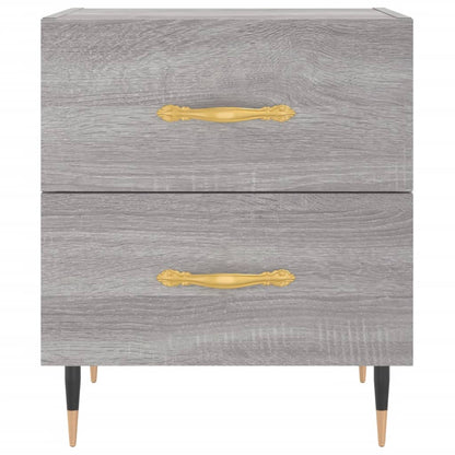 Mesita De Noche Madera De Ingeniería Gris Sonoma 40x35x47,5 Cm_4