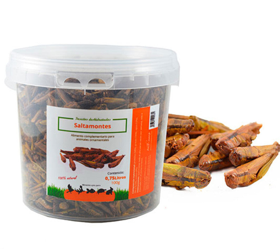 Saltamontes Secos Deshidratados - Alimento Aves, Patos, Gallinas, Y Aves De Corral (100 G)_0