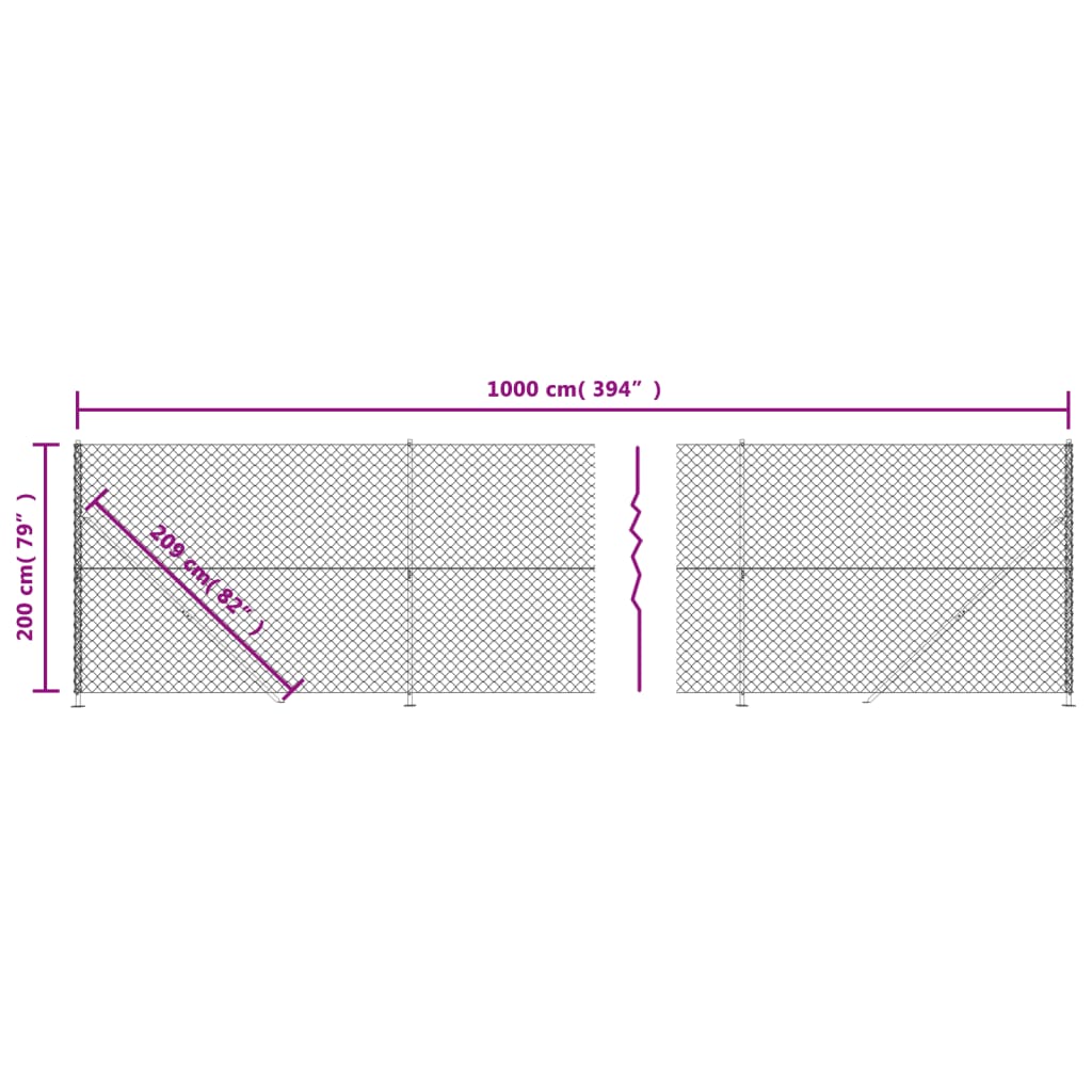 Cerca De Alambre Con Brida Verde 2x10 M / Vetonek_2