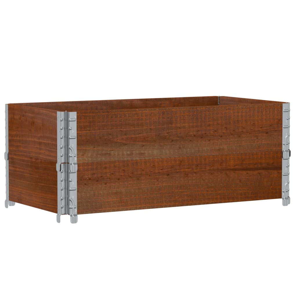 Jardinera De Madera Maciza De Pino Marrón 100x50 Cm_4