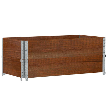 Jardinera De Madera Maciza De Pino Marrón 100x50 Cm_4