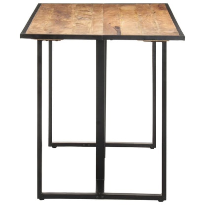 Mesa De Comedor De Madera Maciza De Mango Rugosa 140 Cm_1
