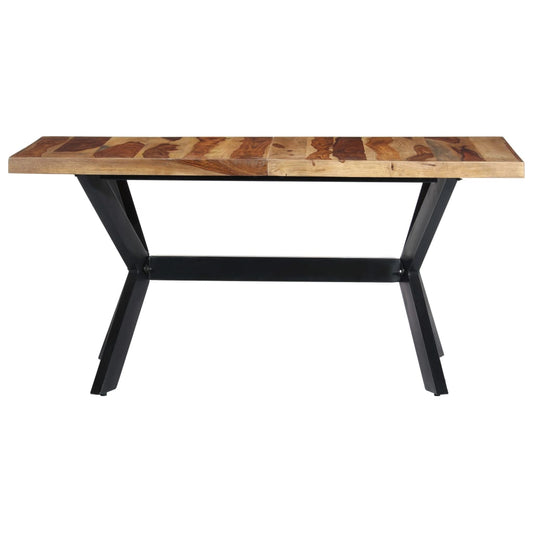 Mesa De Comedor Madera Maciza De Sheesham 140x70x75 Cm_0