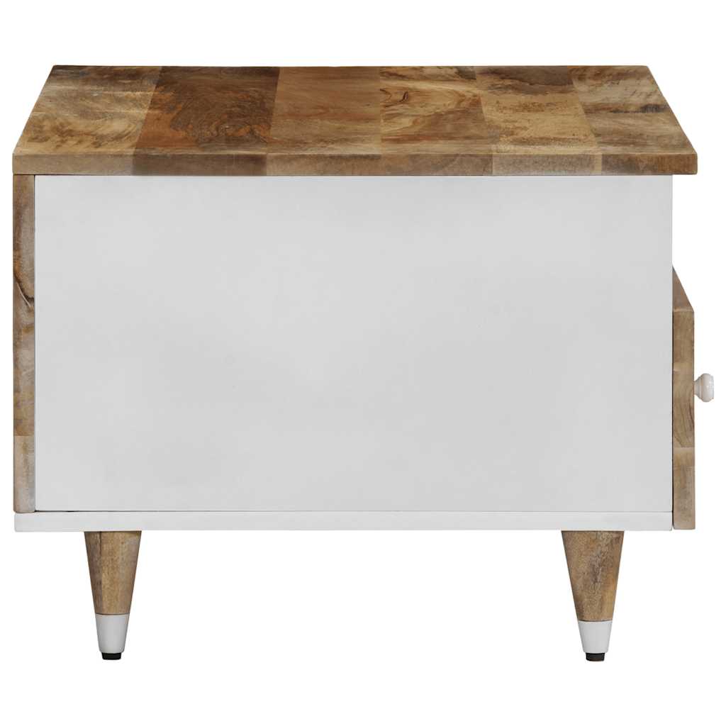 Mesa De Centro De Madera Maciza Mango 80x54x40 Cm_2