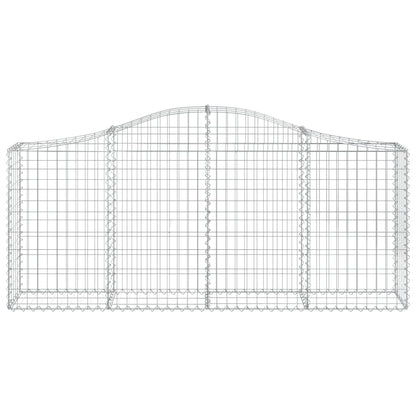 Cestas De Gaviones 11 Uds Forma De Arco Hierro 200x30x80/100 Cm_3