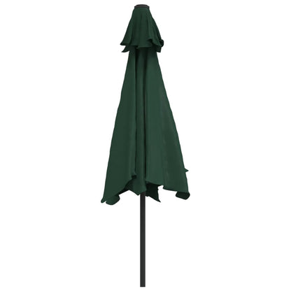 Sombrilla Con Palo De Acero Verde 3 M_2
