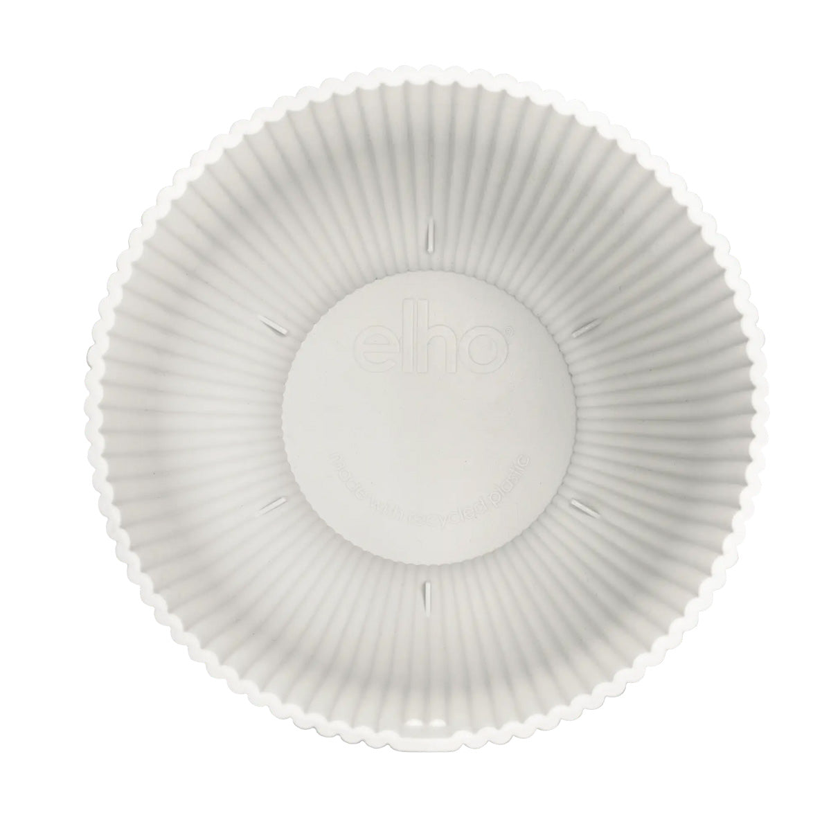 Macetero vibes fold coupe silky white Elho 14 cm
