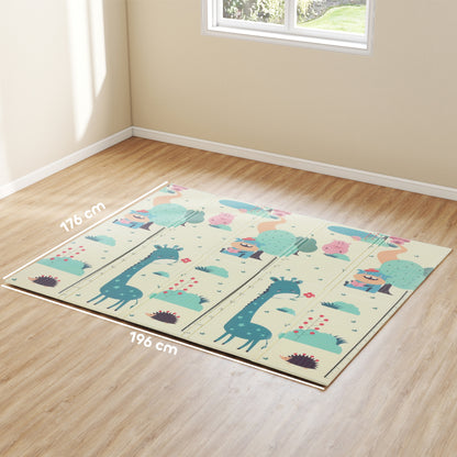 Aiyaplay Alfombra Bebé Acolchada Plegable Reversible 196x176x1,5 Cm Multicolor_2