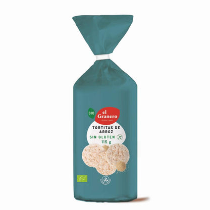 Tortitas de Arroz Sin Gluten El Granero, 115 g