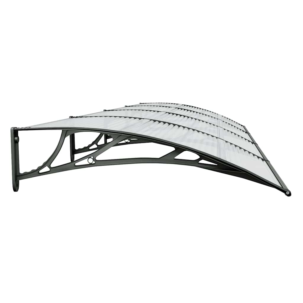 Marquesina De Puerta Policarbonato Negro 400x100 Cm_4