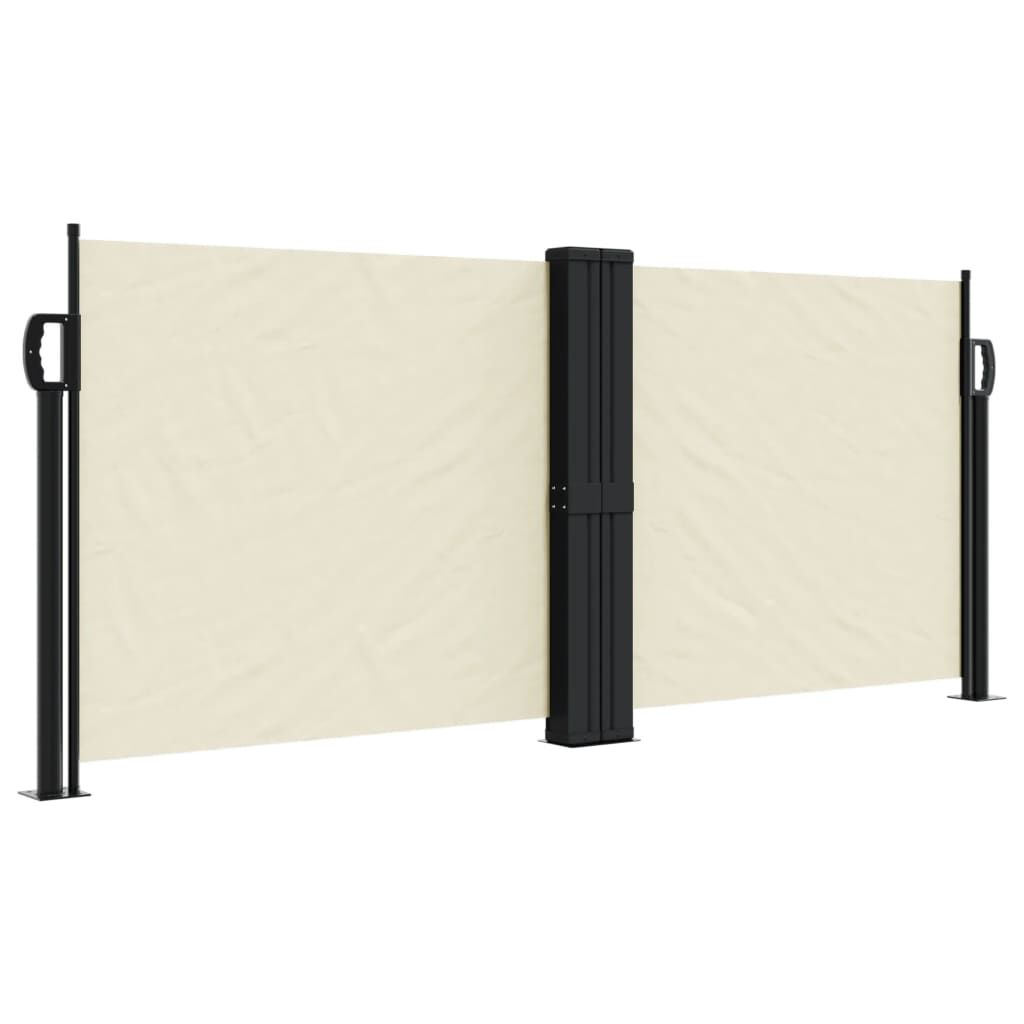 Vidaxl Toldo Lateral Retráctil Crema 100x1000 Cm_0