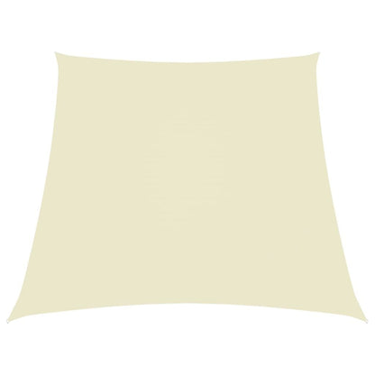 Vidaxl Toldo De Vela Trapezoidal De Tela Oxford Color Crema 3/5x4 M_0