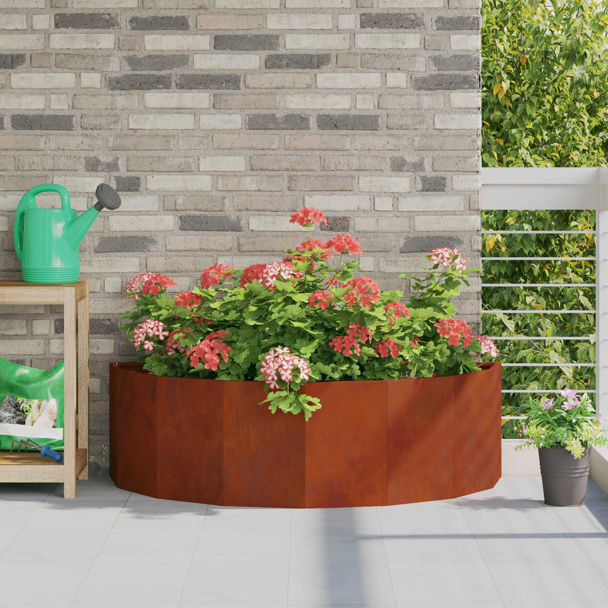 Jardinera Oxidado 120 X 60 X 35 Cm Acero Autopatinable_1